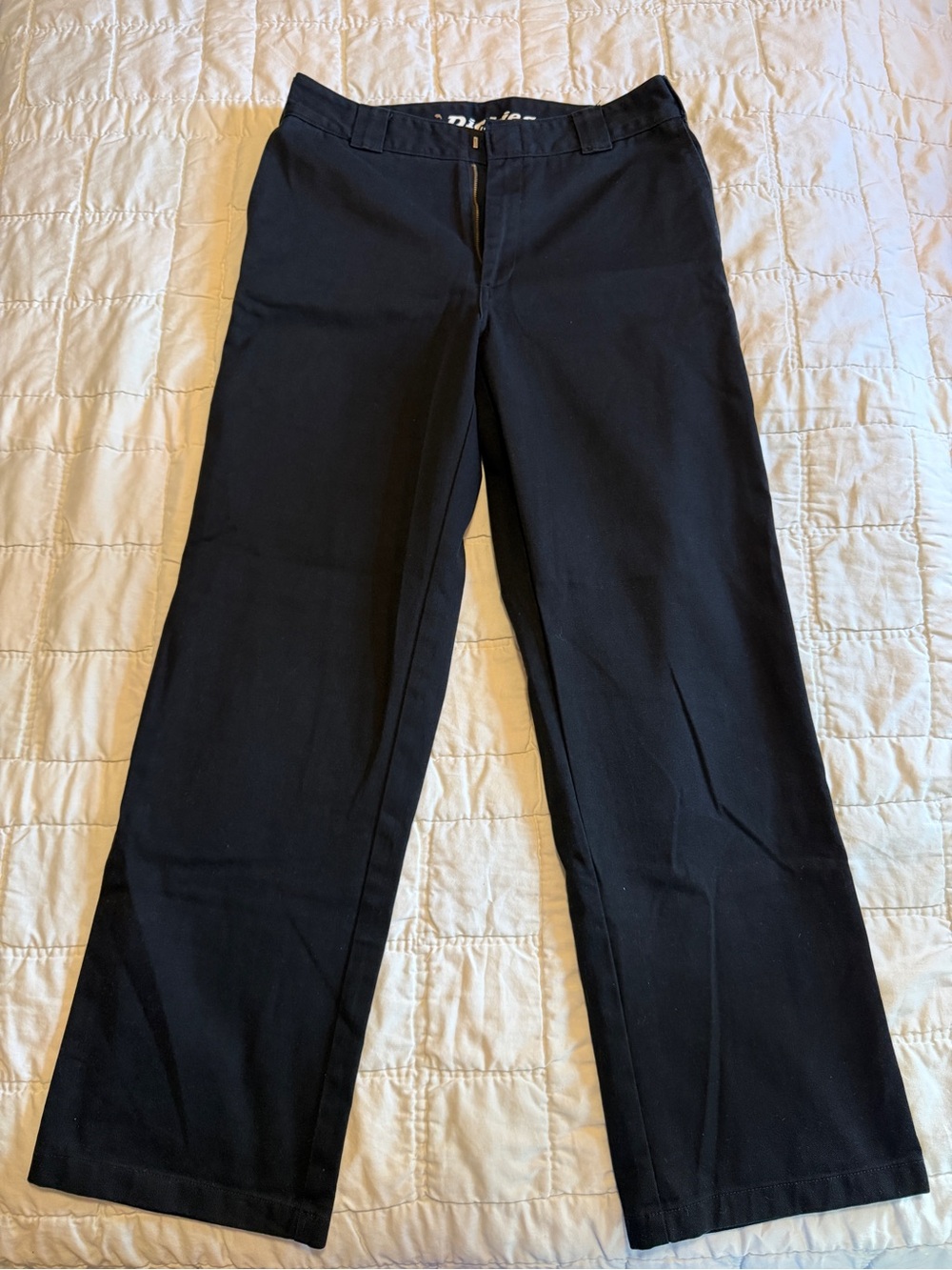 Dickies Black Worker Cropped Trousers